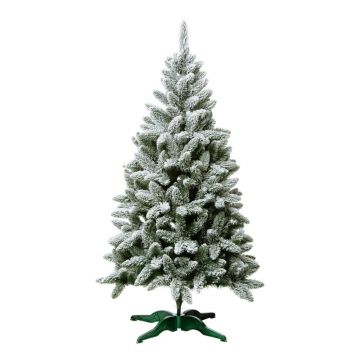 Brad artificial de Crăciun Dakls, înălțime 100 cm, verde-alb