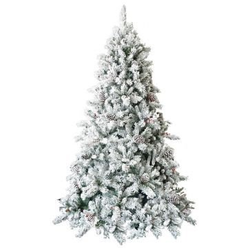 BRAD ARTIFICIAL Cu Zapada si Cu Conuri „Premium” 210 cm, Ace 2D