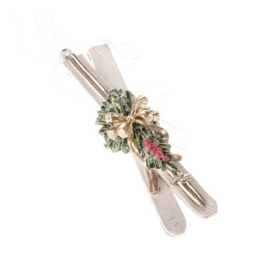 Ornamente de Crăciun 3 buc. din polirășină Skis – Dakls