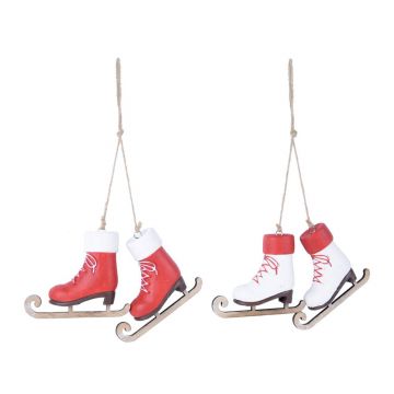 Set de 2 ornamente suspendate în formă de patine Ego Dekor