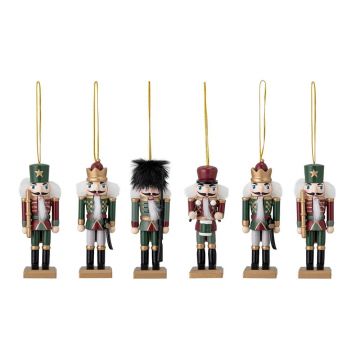 Ornamente de Crăciun 6 buc. din lemn 13 cm Nikita – Bloomingville