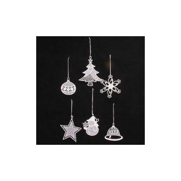 Ornamente de Crăciun 6 buc. din material textil 11 cm Knit – Dakls