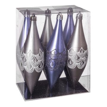 Globuri de Crăciun 6 buc. Icicle – Casa Selección
