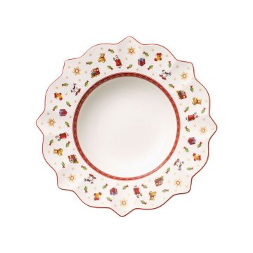 Farfurie adanca, Villeroy & Boch, Toy's Delight White, 26 cm, 350 ml, portelan premium