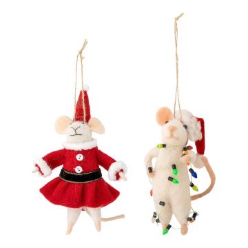 Ornamente de Crăciun 2 buc. din lână 13 cm Peo – Bloomingville