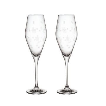 Set 2 pahare pentru sampanie, Villeroy & Boch, Toy's Delight, 260 ml, sticla cristal
