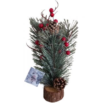 DECORATIUNE CRACIUN CRENGUTA CU LUMINA 27CM 89378