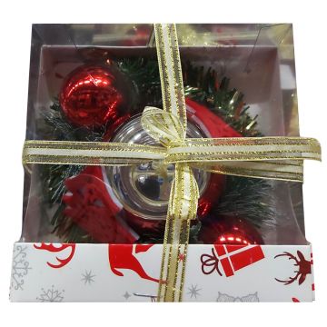 DECORATIUNE CRACIUN SUPORT LUMANARE 13CM 89408