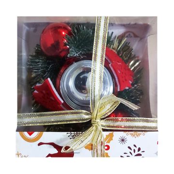 DECORATIUNE CRACIUN SUPORT LUMANARE 13CM 89409