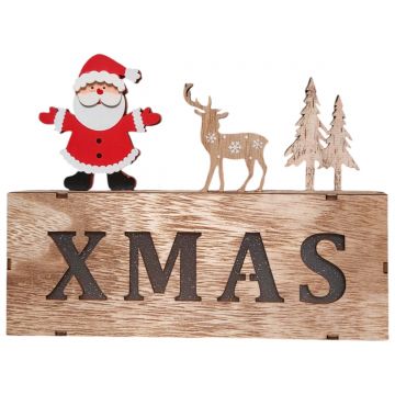 DECORATIUNE LEMN CU LED XMAS 31633
