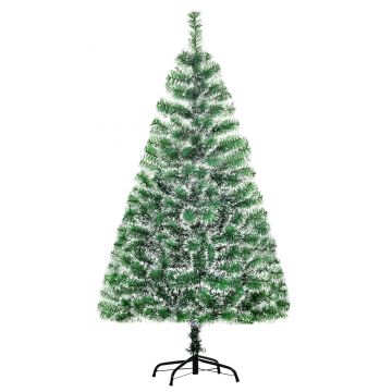 HOMCOM Brad Artificial de Crăciun cu 416 Crengi, Brad de Crăciun din PET cu Bază Metalică, Ø75x150 cm, Verde | Aosom Romania