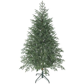 HOMCOM Brad de Crăciun Plin de 150 cm cu Vârfuri Dense și Realiste, Montaj Ușor - Verde | Aosom Romania