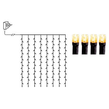Șirag luminos pentru exterior cu LED Star Trading Curtain, lungime 1,3 m
