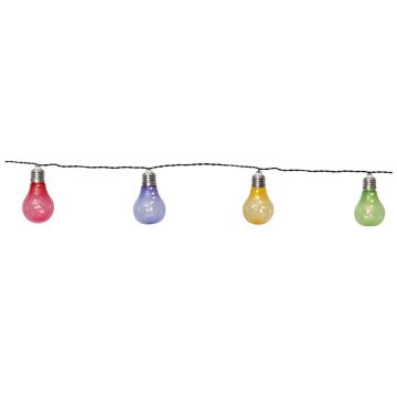 Șirag luminos solar LED pentru exterior Star Trading Glow, multicolor, lungime 1,9 m