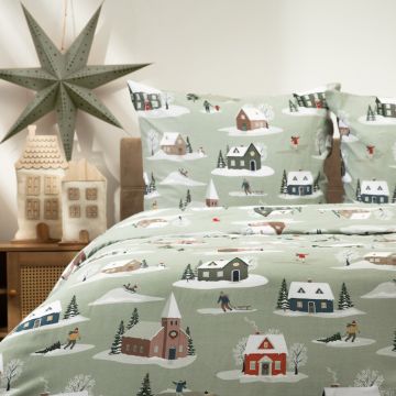 Lenjerie de pat pentru o persoana Frolic, Homla, 2 piese, 140x200 cm, bumbac, multicolor