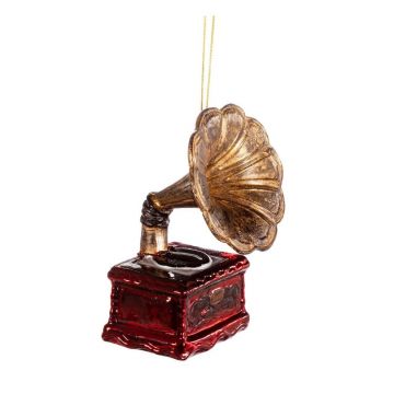 Ornament de Crăciun lucrat manual 11 cm Gramophone – Sass & Belle