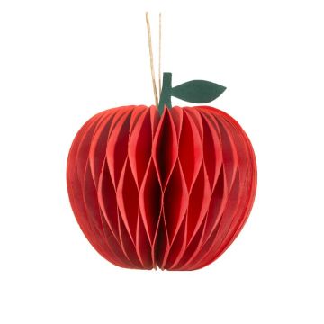 Ornament de Crăciun lucrat manual din hârtie ø 8 cm Honeycomb Apple – Sass & Belle