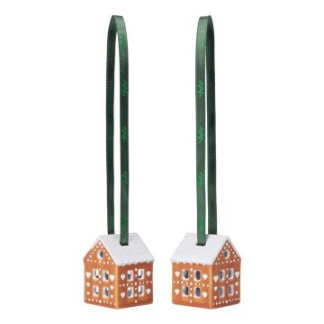 Ornamente de Crăciun 2 buc. din ceramică 5 cm Gingerbread – Kähler Design