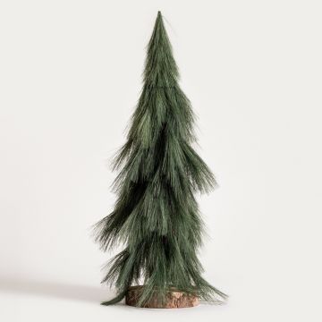 Brad artificial Canne, Homla, 60 cm, poliester/lemn/fier, verde