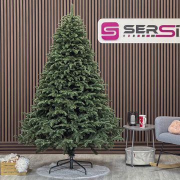 Brad artificial Christmas Deluxe by Sersimo, Alaska, verde, Mix 2D+3D, 210 cm
