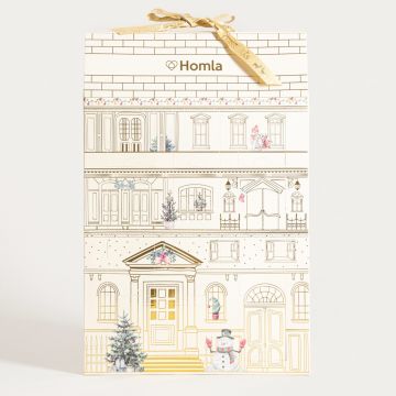 Calendar advent Sparkling Noel, Homla, 12 piese, bej