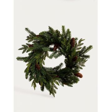 Coronita Larch, Homla, 66 cm, plastic/otel, verde/maro