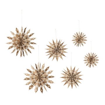 Decorațiuni suspendate pentru Crăciun 6 buc. din hârtie Star – Bloomingville