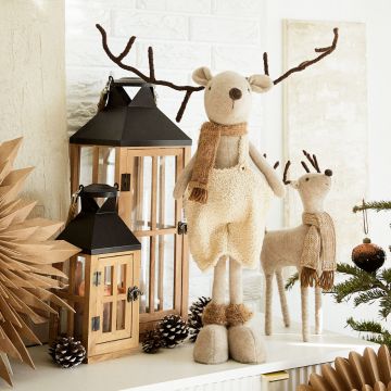 Decoratiune baiat Millie, Homla, 17x62 cm, poliester, bej