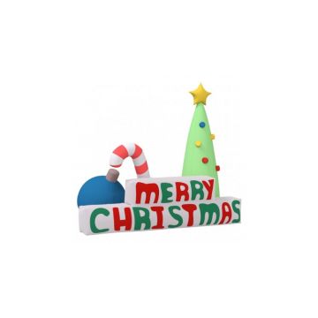 Decoratiune gonflabila de Craciun cu led-uri, 197 cm