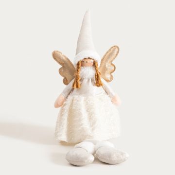 Decoratiune inger Aurie, Homla, 80 cm, poliester, multicolor