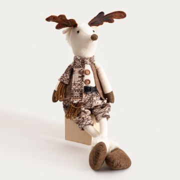 Decoratiune Ren Latest, Homla, 69 cm, poliester, maro/alb