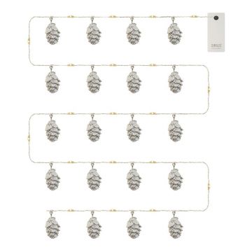 Ghirlandă luminoasă număr becuri 20 buc. cu baterii lungime 200 cm Molly Cone – Sirius