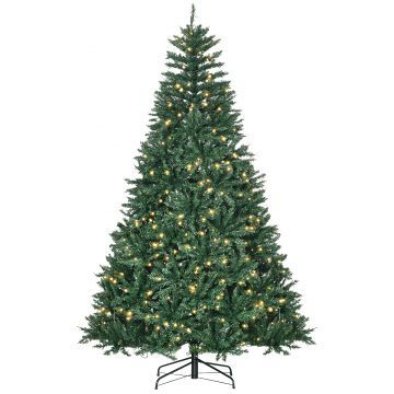 HOMCOM albero di natale 210 albero di natale a led albero di natale con luci led albero di natale 210 cm folto Verde Φ132 × 210cm