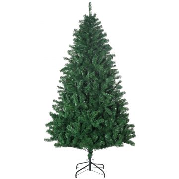 Homcom Albero di Natale Sintetico Folto e Realistico 180 cm Verde Φ115cm