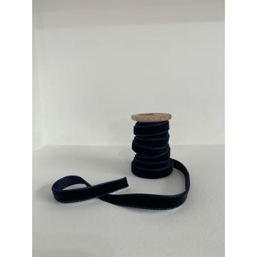 Ornament de brad de Crăciun, BSY612, 4.3x6 cm, Catifea, Albastru inchis