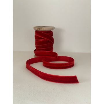 Ornament de brad de Crăciun, BSY613, 4.3x6 cm, Catifea, Rosu