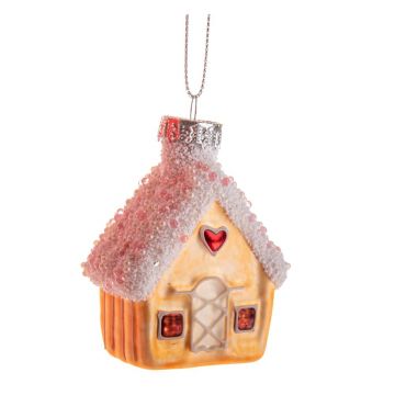 Ornament de Crăciun din sticlă 7 cm House – Dakls