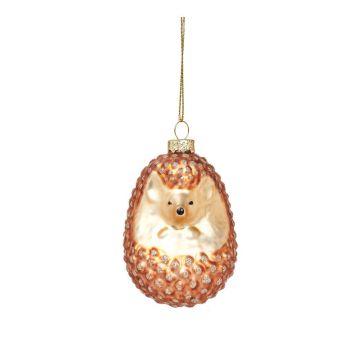 Ornament de Crăciun lucrat manual din sticlă 8 cm Hedgehog – Sass & Belle