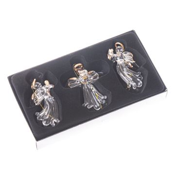 Ornamente de Crăciun 3 buc. din sticlă 10,5 cm Angel – Dakls